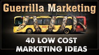 Guerilla Marketing  Ambush Marketing  40 Low Cost Ideas  Dr Vivek Bindra [upl. by Eidurt]