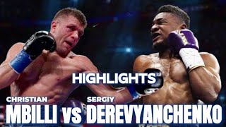 CHRISTIAN MBILLI VS SERGIY DEREVYANCHENKO KNOCKOUT HIGHLIGHTS [upl. by Ellirpa]