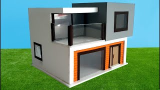 Como hacer una CASA en miniatura con CARTON pluma [upl. by Trace781]