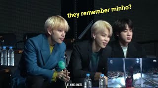 BTS Reaction to Stray Kids GDA 2019 [upl. by Nylidam]