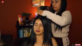 ASMR MARTHA RELAXING HAIR BRUSHING FOR SLEEP WHISPERING ASMR MASSAGE [upl. by Anaiek320]