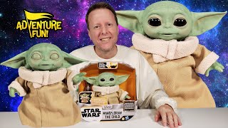 Baby Yoda the Child Mandalorian Yoda Animatronic Edition Baby Yoda Adventure Fun Toy review [upl. by Emelda878]