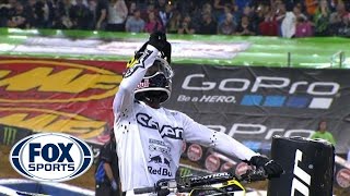 James Stewart Wins BacktoBack Races  Dallas Supercross 2014 [upl. by Freiman]