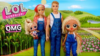 LOL Doll Family Morning Routine with LOL OMG SWAG  New Barbie Toys [upl. by Ennaul222]