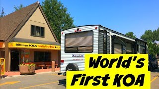 Worlds First KOA Campground  Billings Montana [upl. by Enniroc274]