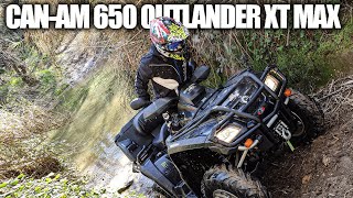 CANAM OUTLANDER MAX XT 650 l TEST QUAD [upl. by Kruger]