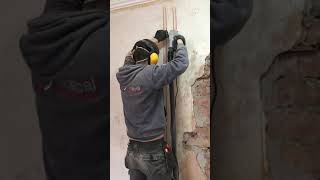 Our apprentice using a Wall Chaser [upl. by Namref]