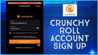 How To Create Crunchyroll Account  Sign Up  Register To Crunchyroll [upl. by Solenne]