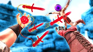 I Tortured my MiniFriend with Blood Magic Daggers in Blade and Sorcery VR Mods New Mods [upl. by Ydnas694]