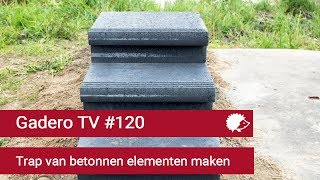 120 Trap van betonnen elementen plaatsen [upl. by Alurta]