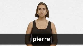 How to pronounce PIERRE in French [upl. by Freed]