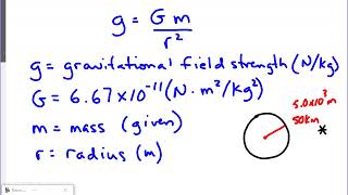 Calculating Gravitational Field Strength [upl. by Liuka]