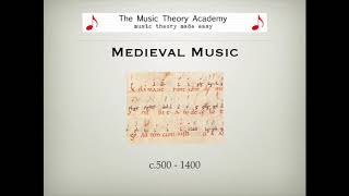 Medieval Music  A Quick Guide [upl. by Wohlert987]