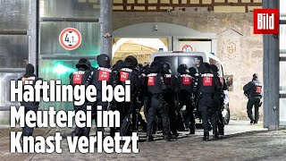 Gefängnismeuterei Polizei stürmt Knast in Thüringen  JVA Untermaßfeld [upl. by Saleem410]