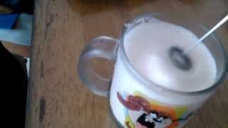 Aerolatte Review Frothing Cold Milk In Under 1 Minute [upl. by Eckart]