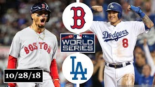 Boston Red Sox vs Los Angeles Dodgers Highlights  World Series Game 5  October 28 2018 [upl. by Burnham873]