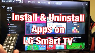 LG Smart TV How to Install amp Uninstall Apps [upl. by Winthorpe284]