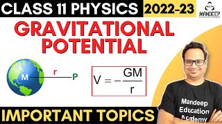 Gravitation Potential Due to Point Mass  Physics Class 11 Important Derivations [upl. by Ettesoj]