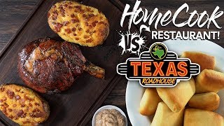 HOME COOK vs RESTAURANT  Texas Roadhouse Ribeye Steak [upl. by Cirda]